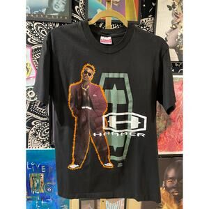 Rare vintage 1991 MC Hammer band T-shirt Double Sided Black Size Medium